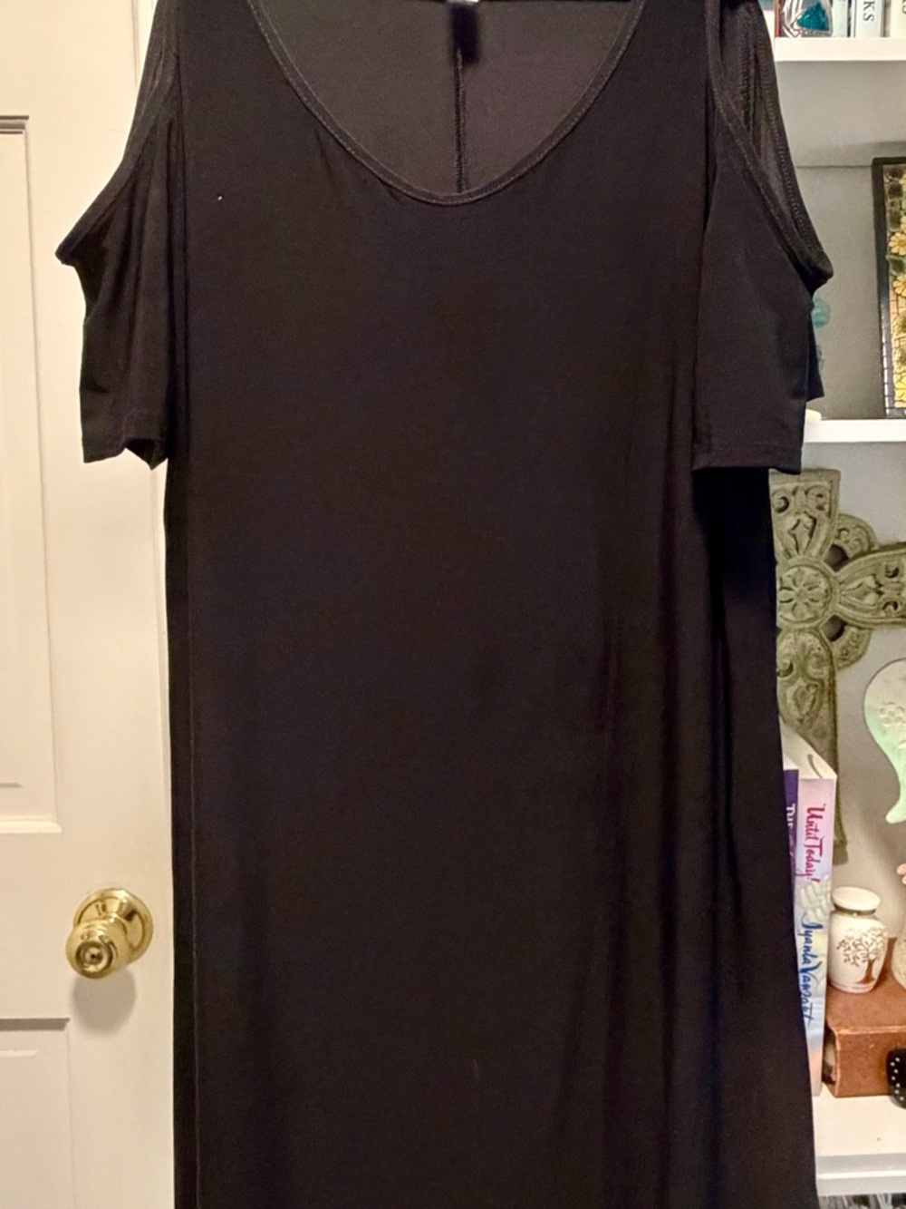 PerSeption Concept Black Dress with Teal Trim